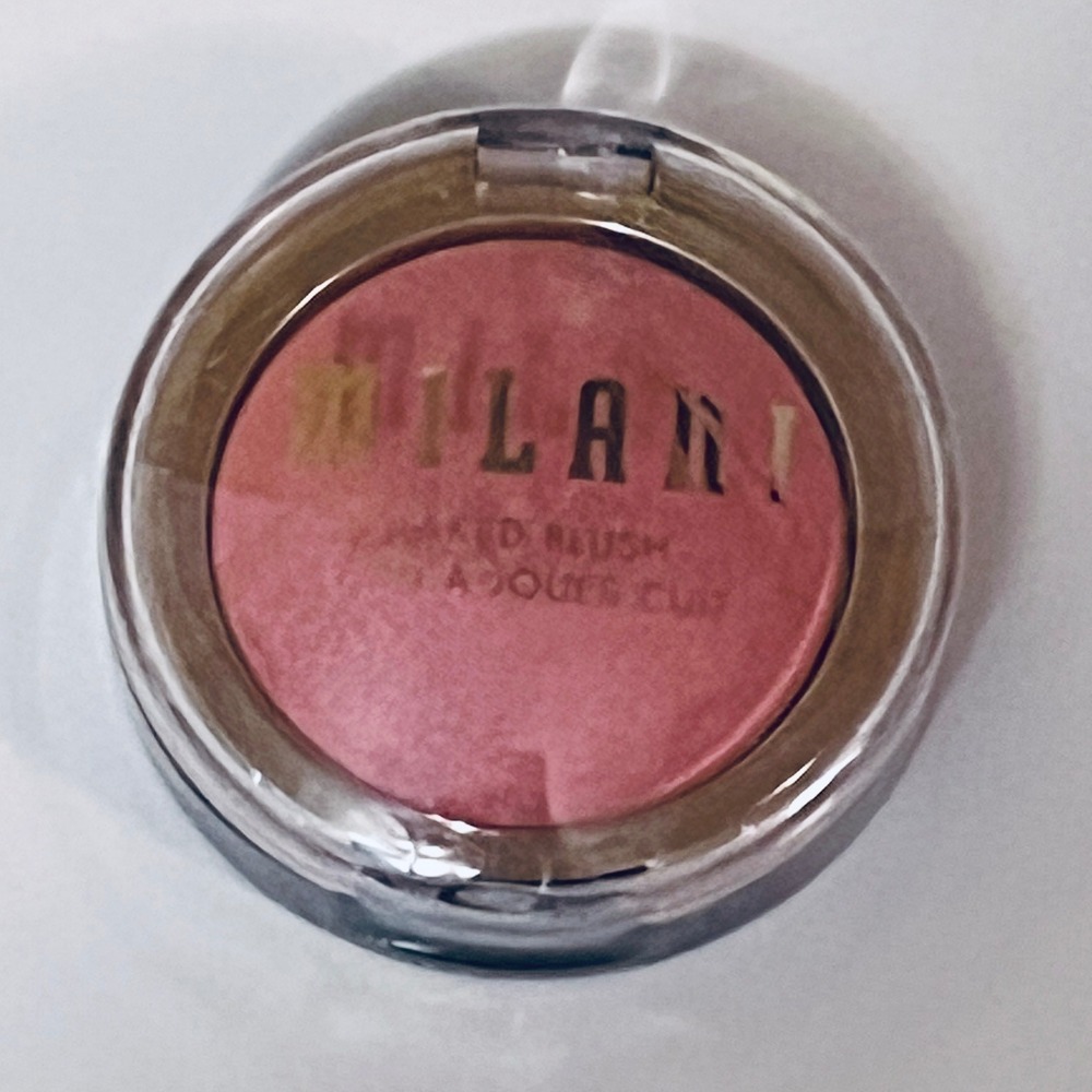 Milani Baked Blush Powder 0.12oz 05 Luminoso Peachy Pink Pearl Shimmer Radiant